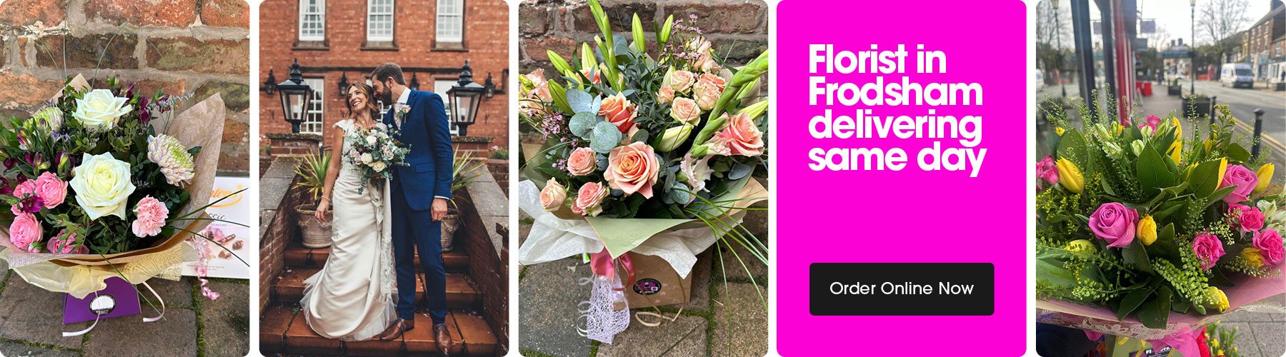 Seasonal bouquets from Flowers By Jenny Penny in Frodsham offering same-day delivery